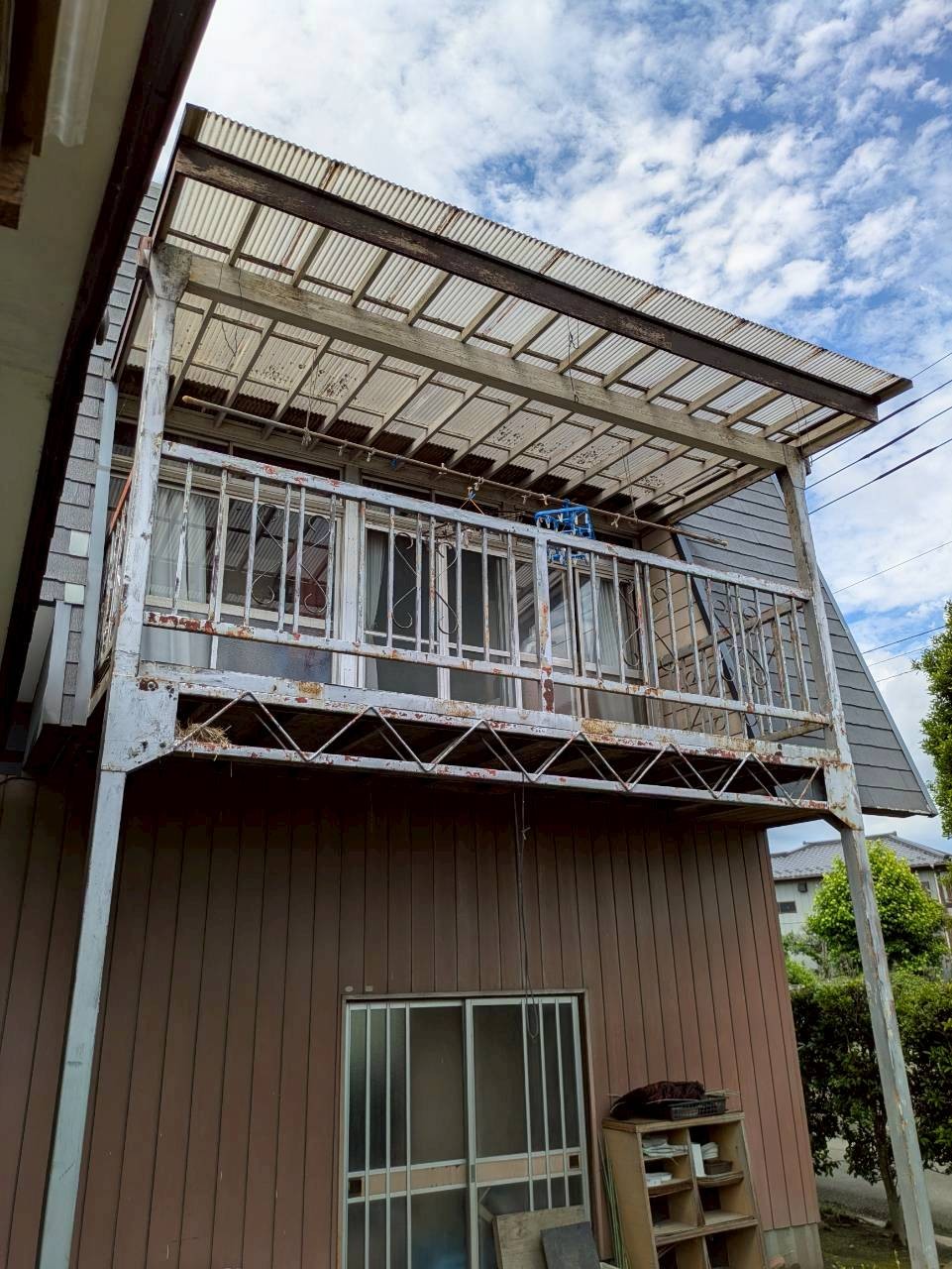 ベランダ塗装工事Before